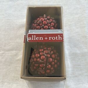 ALLEN + ROTH Red 2 Count Pair Christmas Tree Ball Ornaments